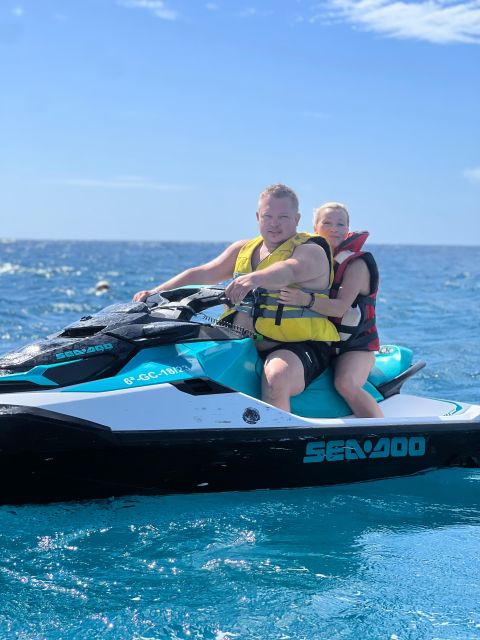 From Morro Jable: Jet Ski Adventure Tour (without license) - Sharing one jet ski changes the price