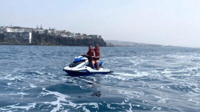 From Playa del Inglés: Guided Jet Ski Tour & Hotel Transfers