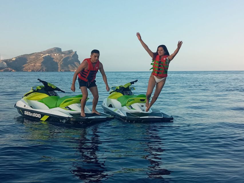 from Torrevieja: Jet ski tour without a license. - Cabo Cervera and the longer run toward La Mata