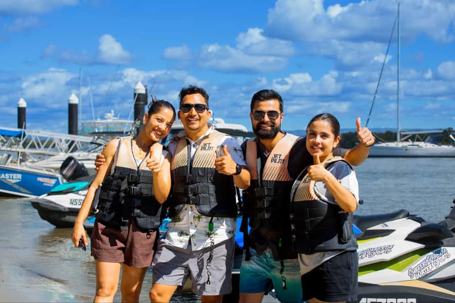 Gold Coast: 1-Hour Jet Ski Ride -No slow zones + Free Photos - The briefing sets up first-time riders