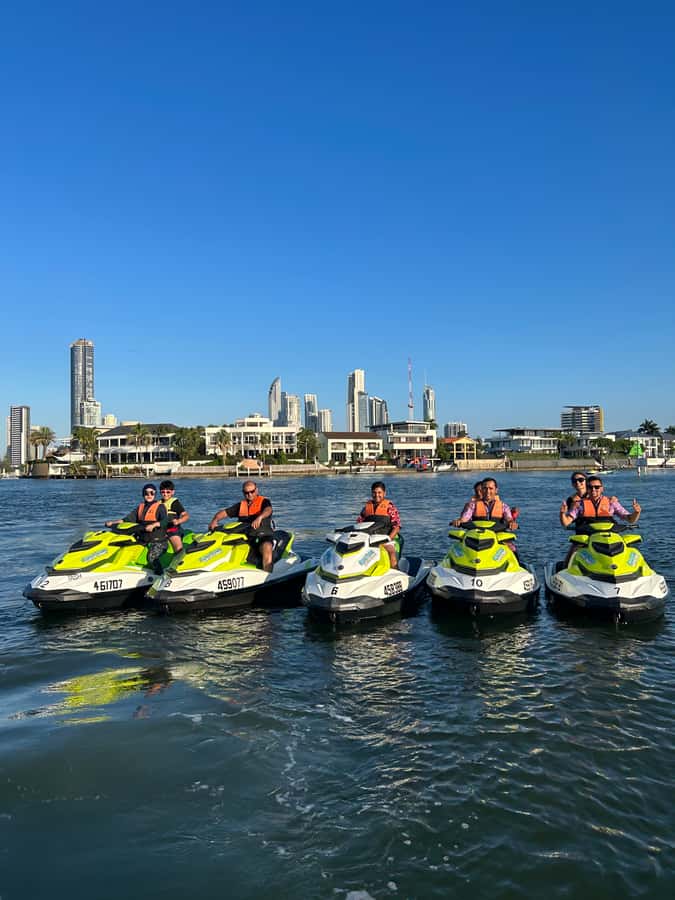 Gold Coast: 30-Minute Jet Ski - No Slow Zones - Free Photos - Riding past mansions, beaches, and yachts