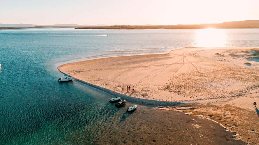 Gold Coast: Stradbroke Island Jetski Tour - Climbing the Jumpinpin dunes