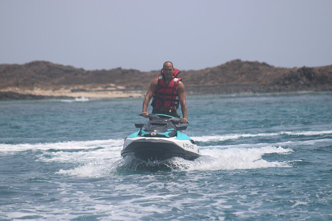 Jet Ski Activity to Lobos Island from Corralejo - From Corralejo harbor to the open Atlantic