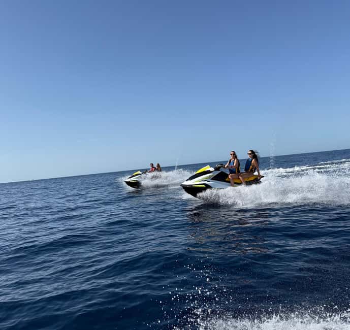 Jet Ski Adventure to the pristine Cala Conta - Who will enjoy this ride most