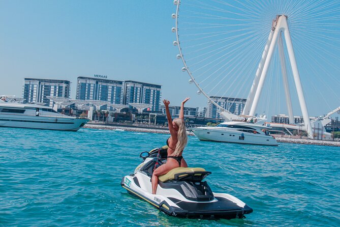 Jet ski Dubai 30 minute Guided Sightseeing Tour - Riding out from JBR Beach