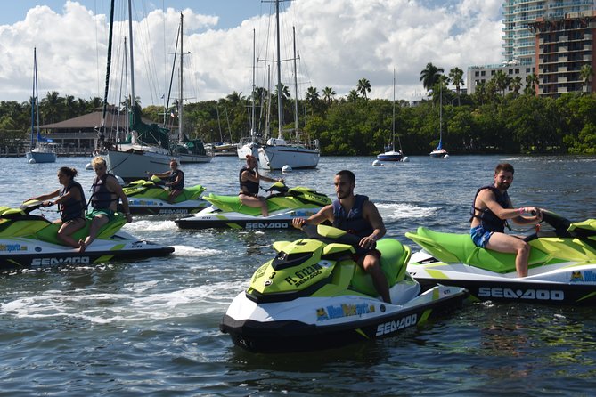 Jet Ski Freeride with Miami Watersports - The Miami skyline from the water