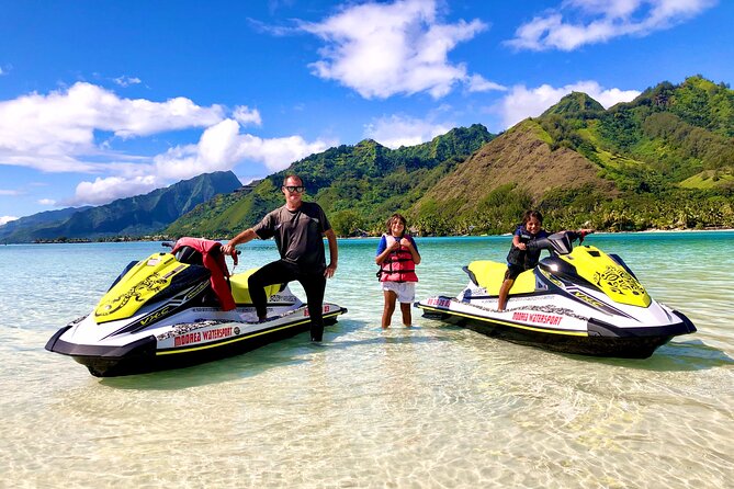 Jet Ski Moorea Customed Tour only - Learning the jet ski before the fun begins