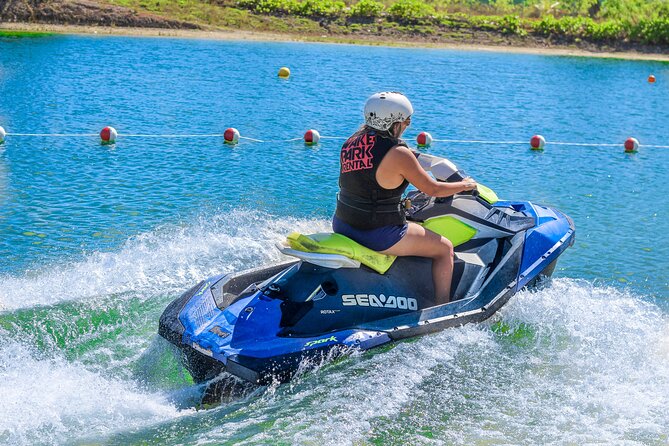 Jet Ski Punta Cana Water Park with Zipline & Inflatable Course - Ziplining 200 meters above the lake