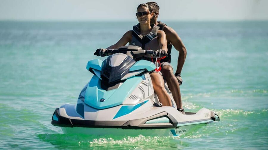 Jet ski safari from Puerto Calero to Papagayo Beach - Leaving Puerto Calero on a powerful jet ski