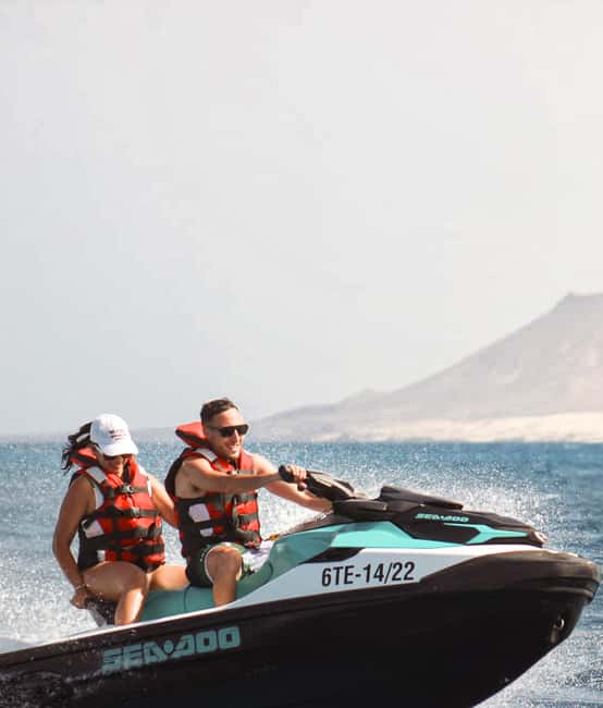 Jet Ski Tour Corralejo, Isla de Lobos - The volcanic shores and island views