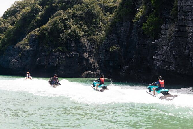 Jet Ski Tour Ruby Package - Passing Tuba Island on the way out