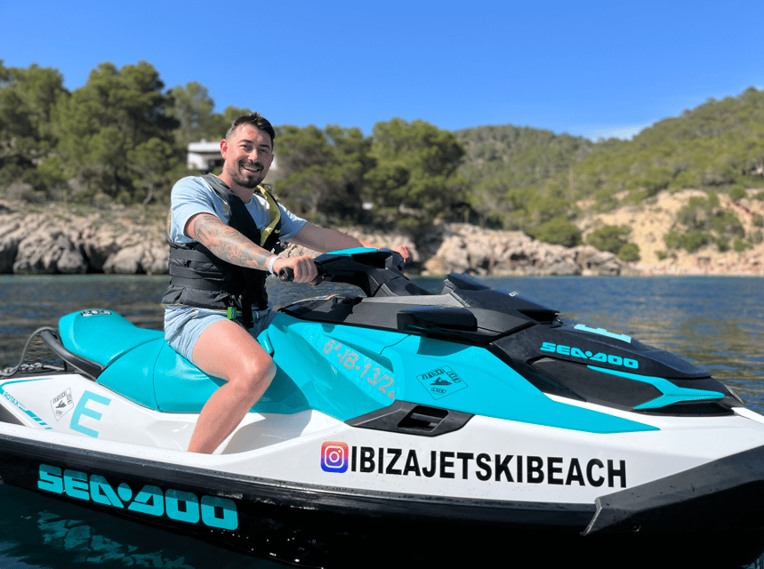 JET SKI TOUR to Atlantis From Sant Antony - IBIZA - Safety training before the throttle opens