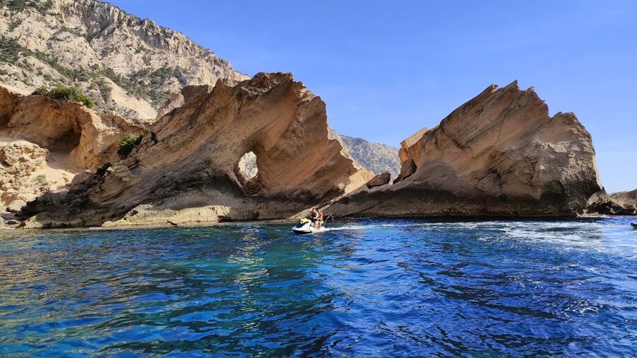 Jet Ski Tour to Atlantis Ibiza (Sa Pedrera) from San Antonio - The return ride and the pace of the group