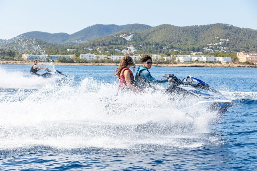 Jet Ski Tour to Atlantis Ibiza (Sa Pedrera) from San Antonio - Cala Bassa and Cala Comte from the water