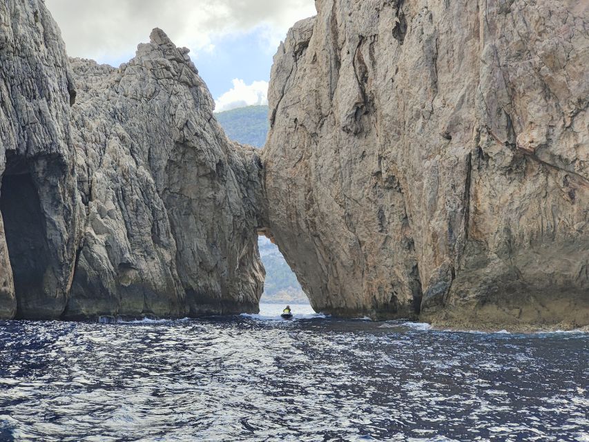 Jet Ski Tour to Cala Albarca from San Antonio - From San Antonio Bay to Ibiza’s open water