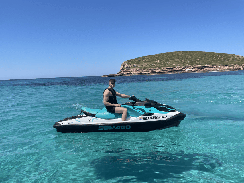 JET SKI TOUR TO Cala Salada FROM Puerto de San Antonio - The price makes most sense for two people
