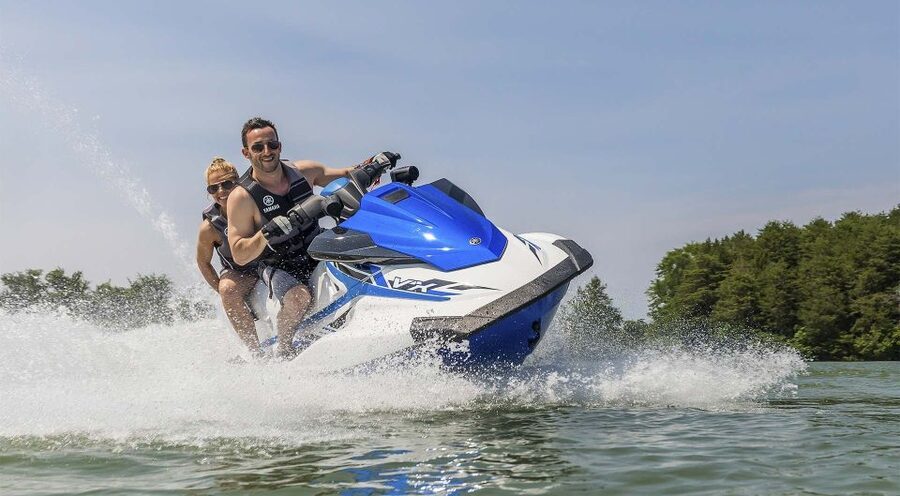 Jet Ski Tour to Es Vedra from San Antonio No license needed - The safety briefing and the first ride