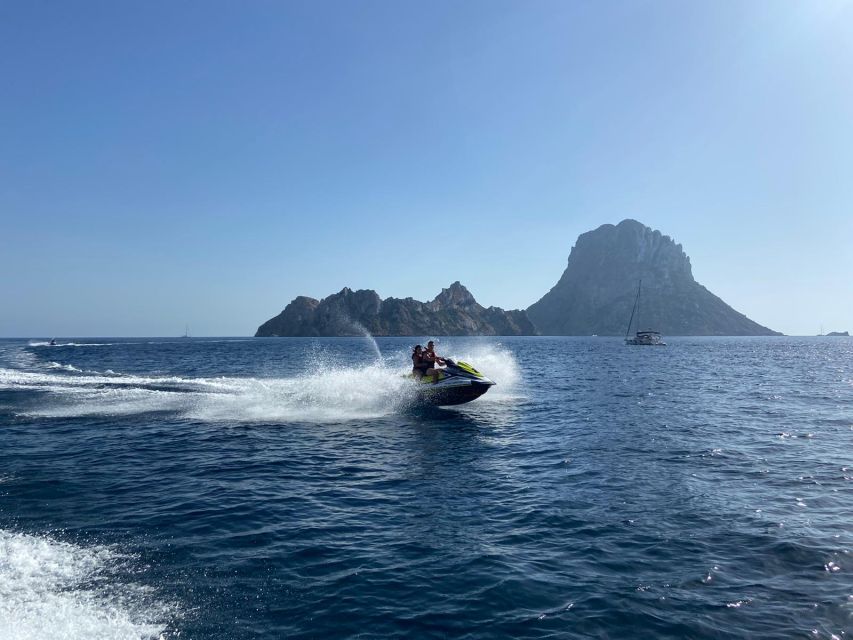 Jet Ski Tour to Es Vedra from San Antonio No license needed - Riding past Cala Comte and Ibiza’s west coast