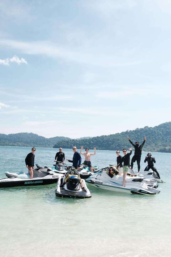 Langkawi Jet Ski Tour Bronze 2-Hours, Red Ray Watersports - A fast ride across Langkawi’s island waters