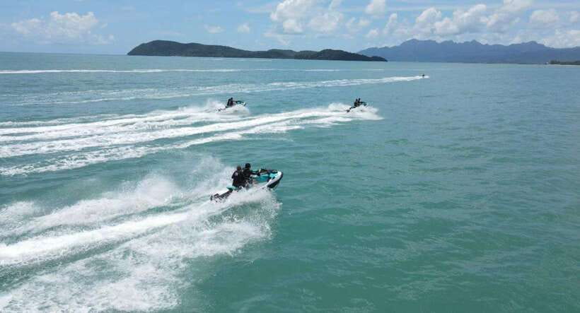 Langkawi: Mangrove Jet Ski Tour with Drone Video - Beach time at Beras Basah Island