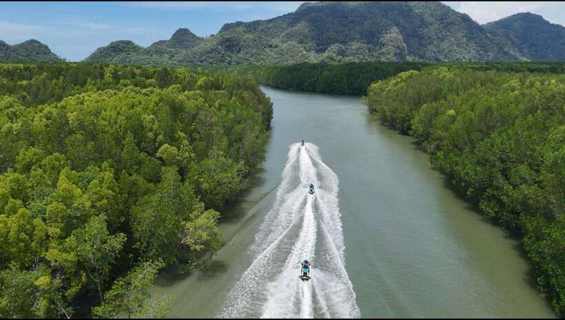 Langkawi: Mangrove Jet Ski Tour with Drone Video - The mangrove river and Langkawi’s Geopark