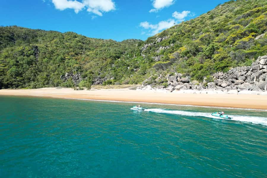 Magnetic Island: 5 Beach Bay Jet Ski Tour - Riding from Horseshoe Bay toward North-West Point
