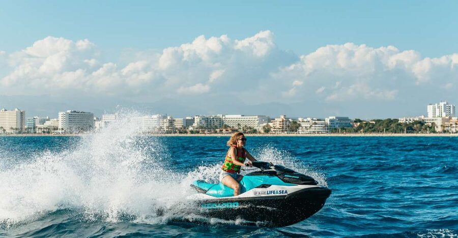 Mallorca: 25-Minute Palma Beach Jet Ski Excursion - The 25-minute ride from Playa del Arenal