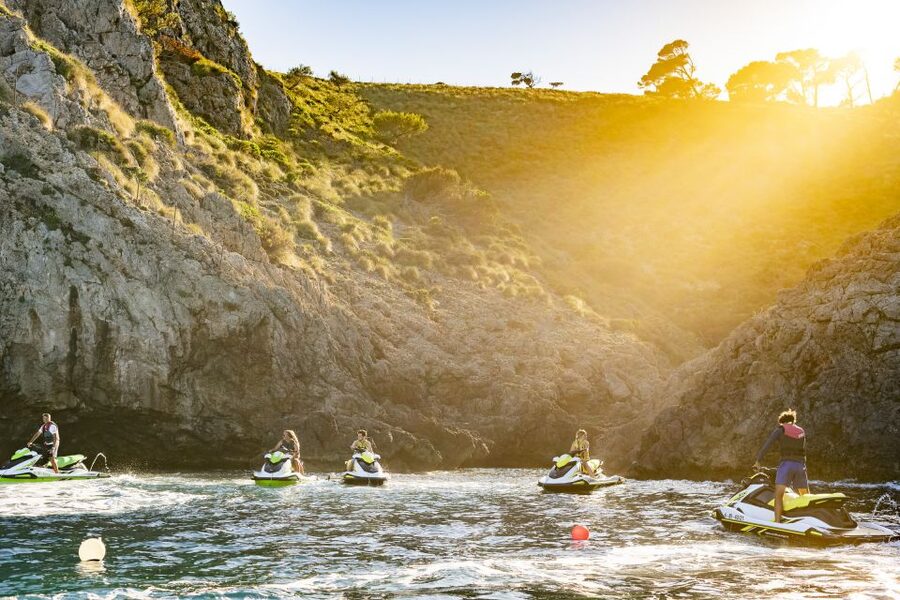Mallorca: Alcudia Bay Jet Ski Tour - Returning with views of northern Mallorca