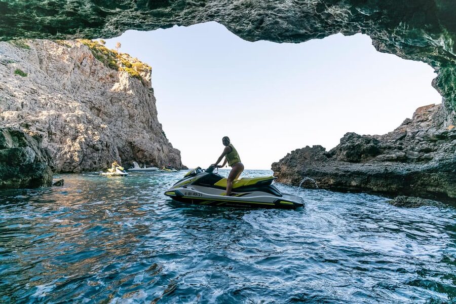 Mallorca Alcudia: Jack Sparrow Cave Jet Ski Tour - Key points at a glance