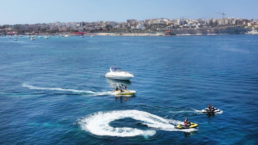 Malta: Private Jet Ski Experience - My call: book it for speed, not a slow sea tour