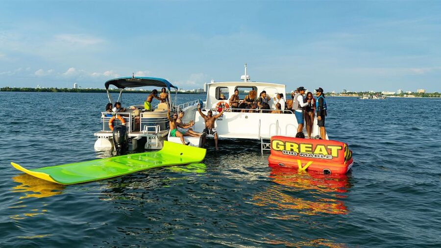 Miami: Adventure Cruise with Jetski, Tubing, and Drinks - Leaving Sea Isle Marina for Biscayne Bay
