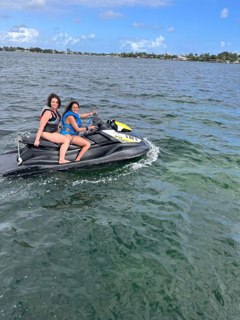 Miami Beach Jetskis + Free Boat Ride - Safety briefing and the jet ski platform