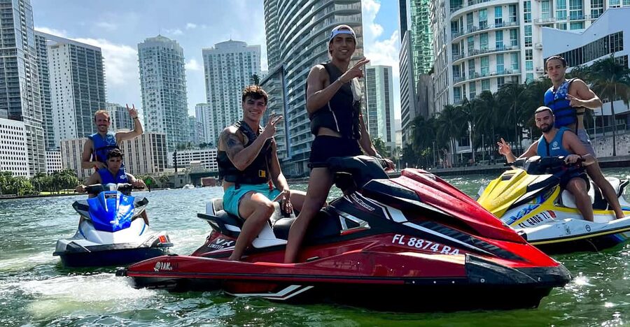 Miami: Biscayne Bay and Miami Beach Guided Jet Ski Adventure - Getting set up for the jet ski