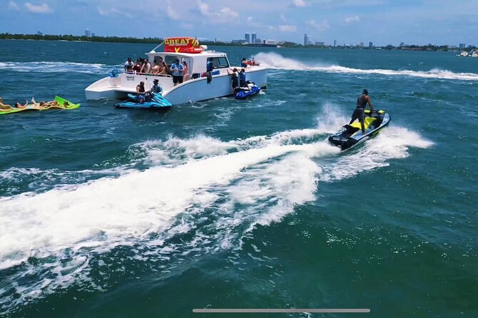 Miami Catamaran & Watersports: Jet Ski, Banana Boat & Drinks - Pace Picnic Island is the activity center