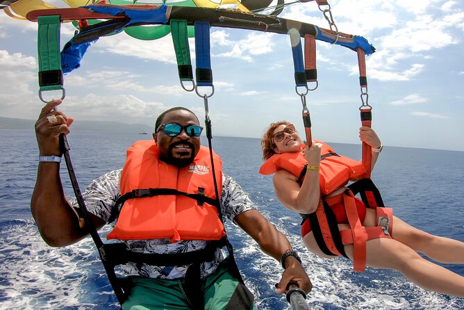 Montego Bay: Jet Car, Jet Ski and Parasailing - Parasailing above the Jamaican coast