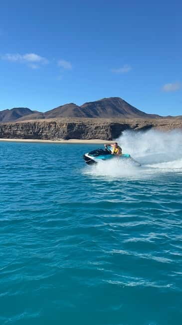 Morro Jable: Guided Jet Ski Safari (without license) - The return run and how much freedom you get