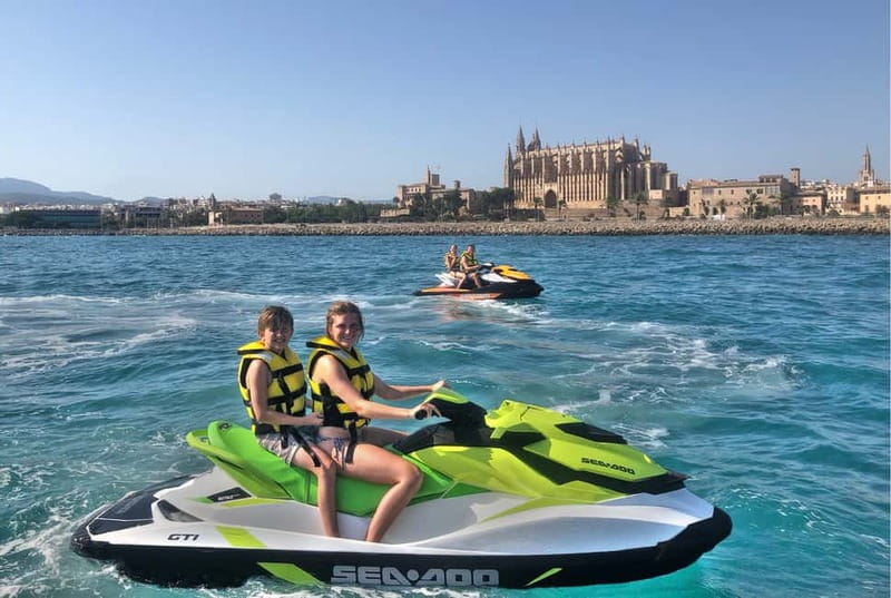 Palma de Mallorca: Jetski Tour to Palma Cathedral - What happens during the 30-minute ride