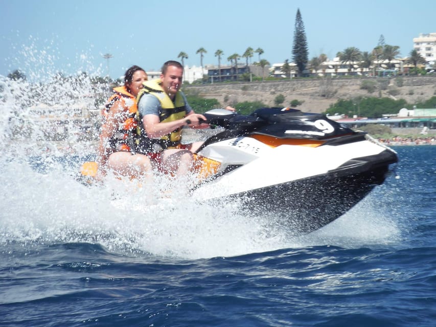 Playa Ingles:Rent e-Scooter 3 hour+Option Combo Rent Jet Ski - Meloneras and the route toward Pasito Blanco