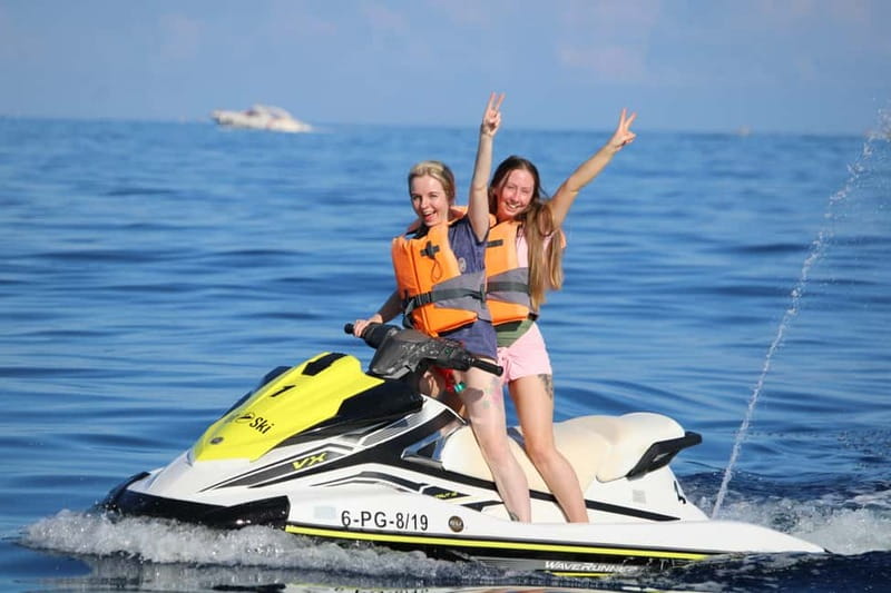 Puerto Colón: Tenerife Coast Jet Ski Tour with Photos - Leaving Puerto Colón for the Costa Adeje Coast