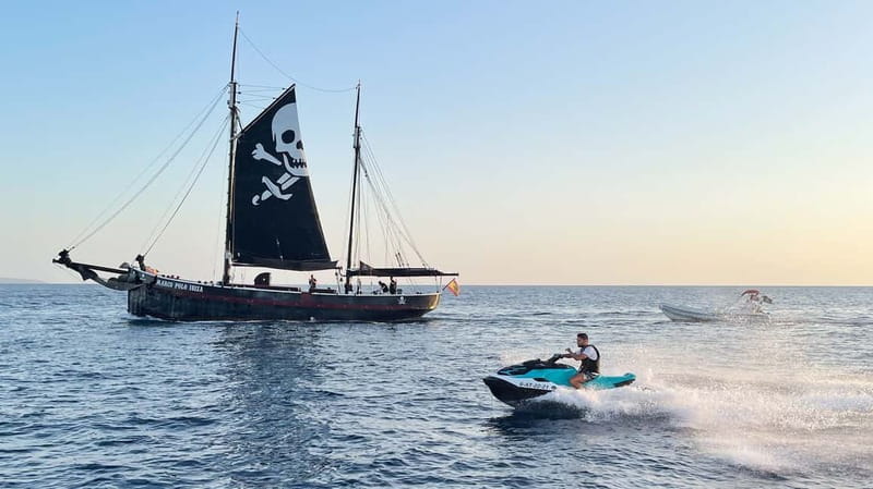 Santa Eulalia: Jet Ski Tour with Optional Dolphin Searching - The one-hour ride to Cala Blanca and Tagomago