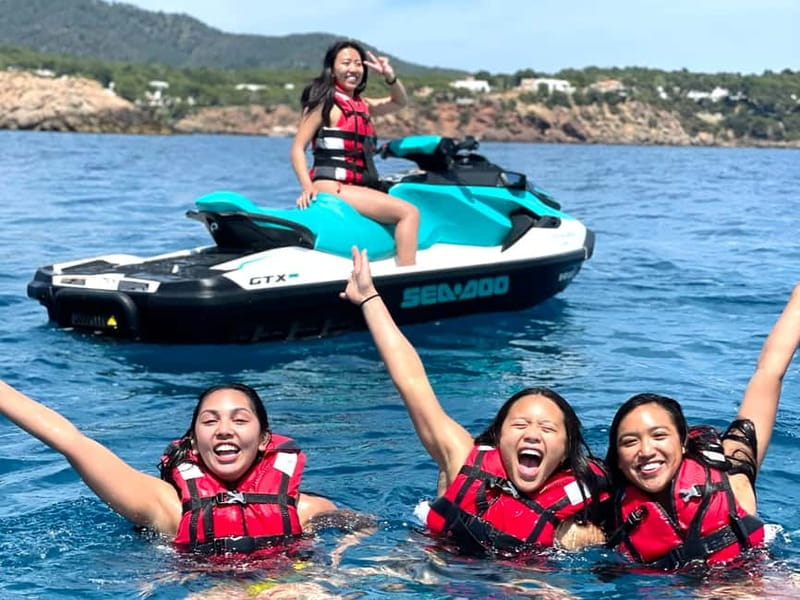Santa Eulalia: Jet Ski Tour with Optional Dolphin Searching - Sea conditions can change the whole outing