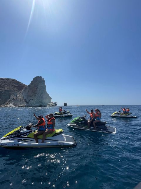 Santorini:Volcanic Beaches Cruise With Jet Ski - What the 1.5-hour schedule feels like
