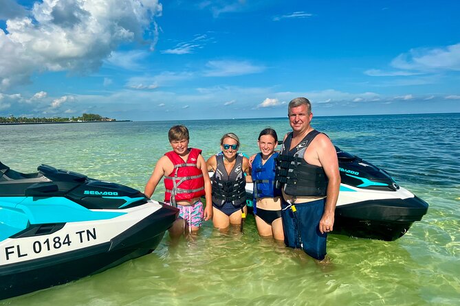 Smaller Groups = Better Experience! Key West Jet Ski Adventure - The sandbar is the tour’s natural intermission