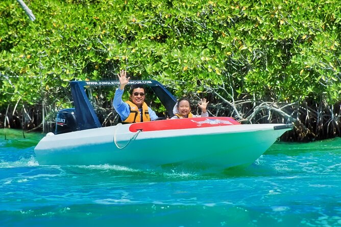 Speedboat across the Mangroves & Snorkel with Jet Ski Rental - Snorkeling beside MUSA sculptures at Punta Nizuc
