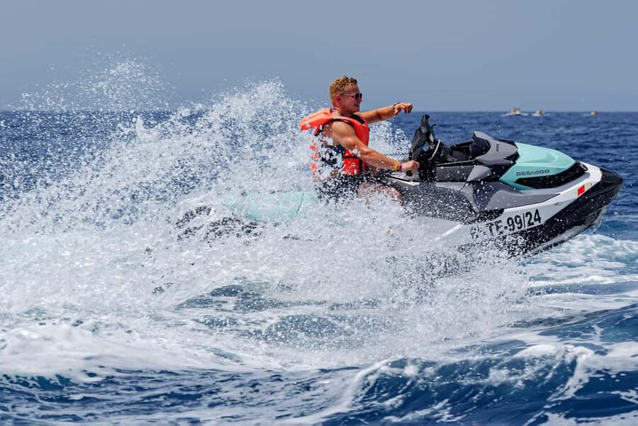 Tenerife: Jet Ski Ocean Safari with Optional Transfer - One hour from Las Galletas on a SeaDoo GTX
